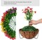 Artificial Faux Hanging Plants Flowers Basket 6"D x 12"W x 12"H
